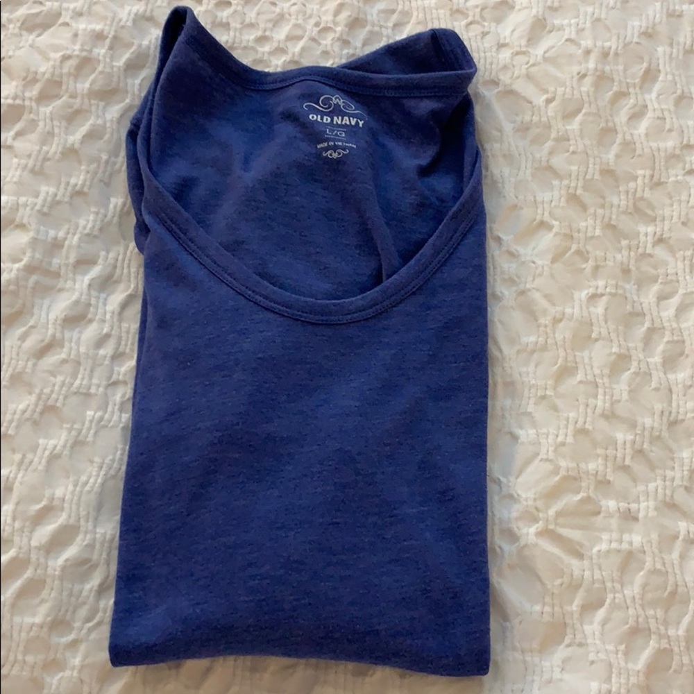 3/4 sleeve blue Old Navy top